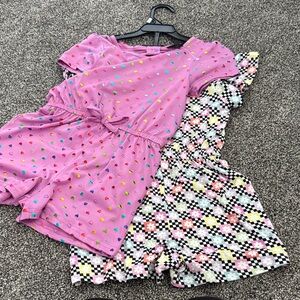 Colorful Patterned Rompers